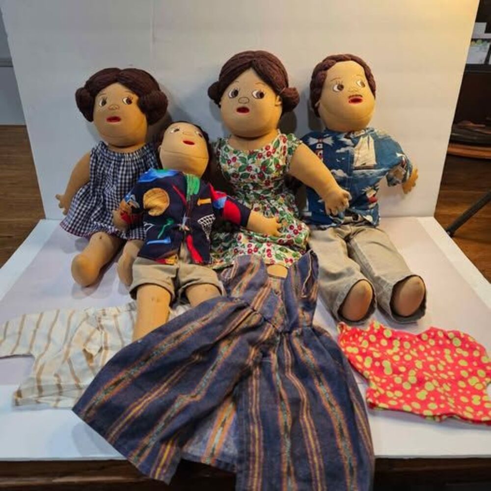 Vintage Teach-A-Bodies Anatomically Correct Plush Dolls family